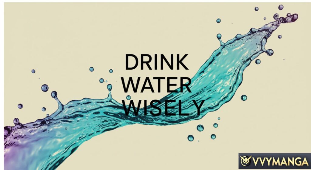 Drink water wisely