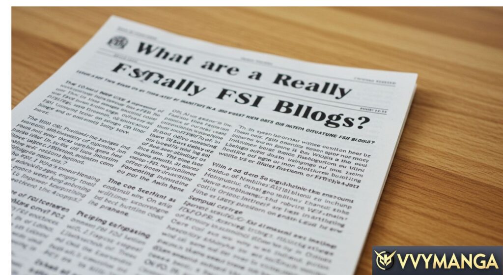 What are really FSI blogs?