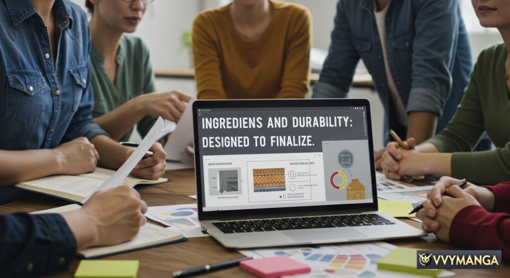 Ingredients and durability: designed to finalize