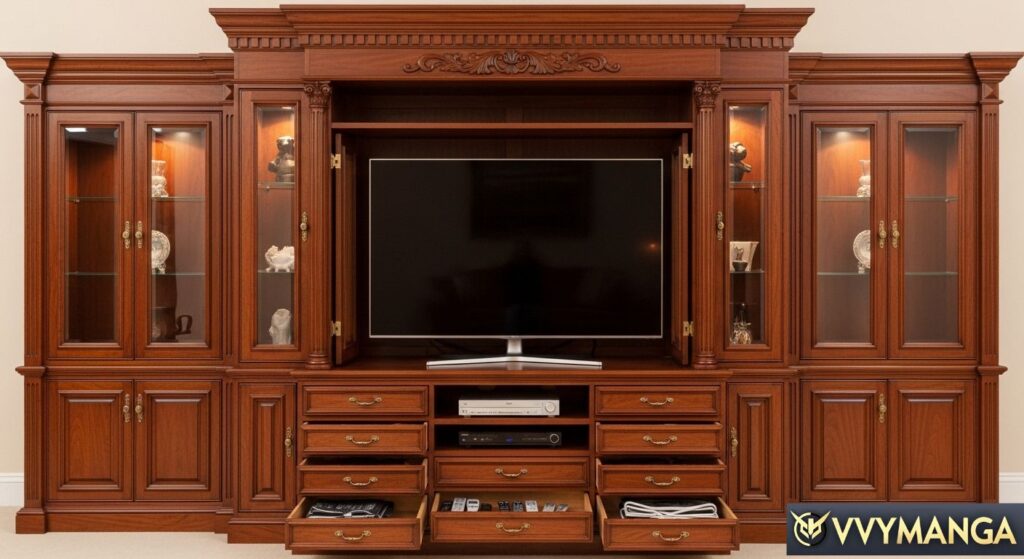 Defining Features of Traditional Custom Entertainment Centers