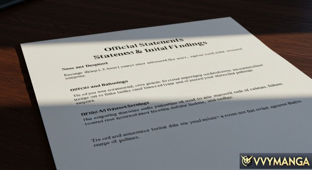 Official Statements & Initial Findings