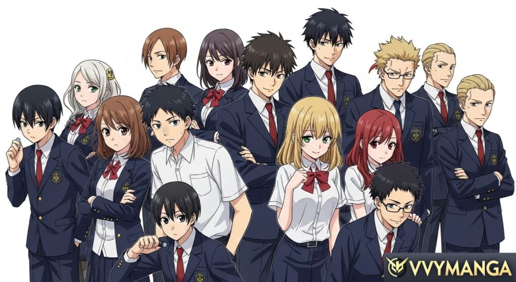 Main Characters of Secret Class Manga