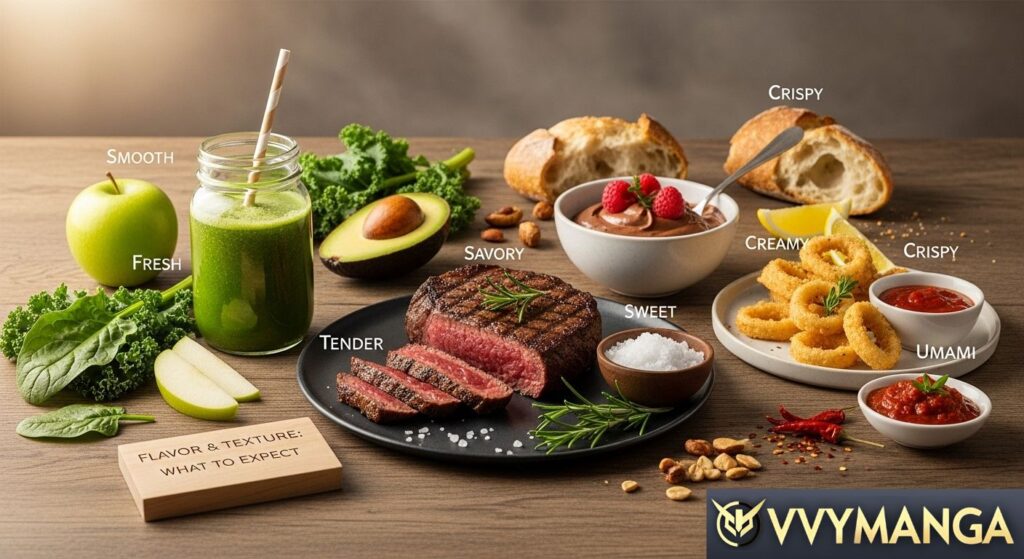 Flavor & texture: what to expect